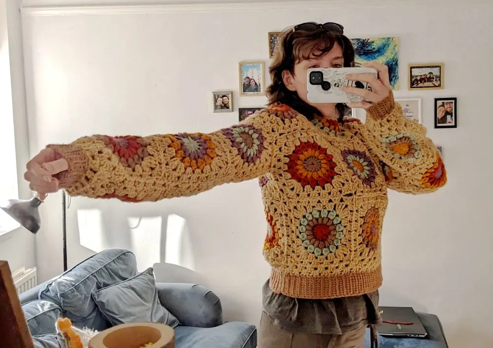 Me wearing my lovely jumper